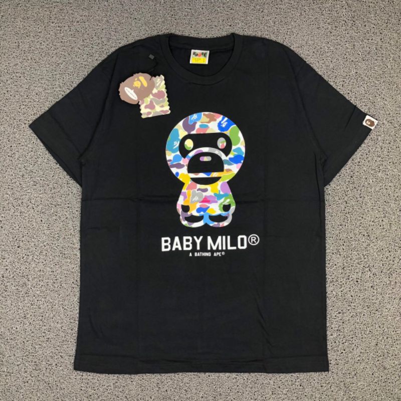 TSHIRT KOS BAJU A BTHING APE BAPE BABY MILO MULTICAMO BLACK LIKE ORI