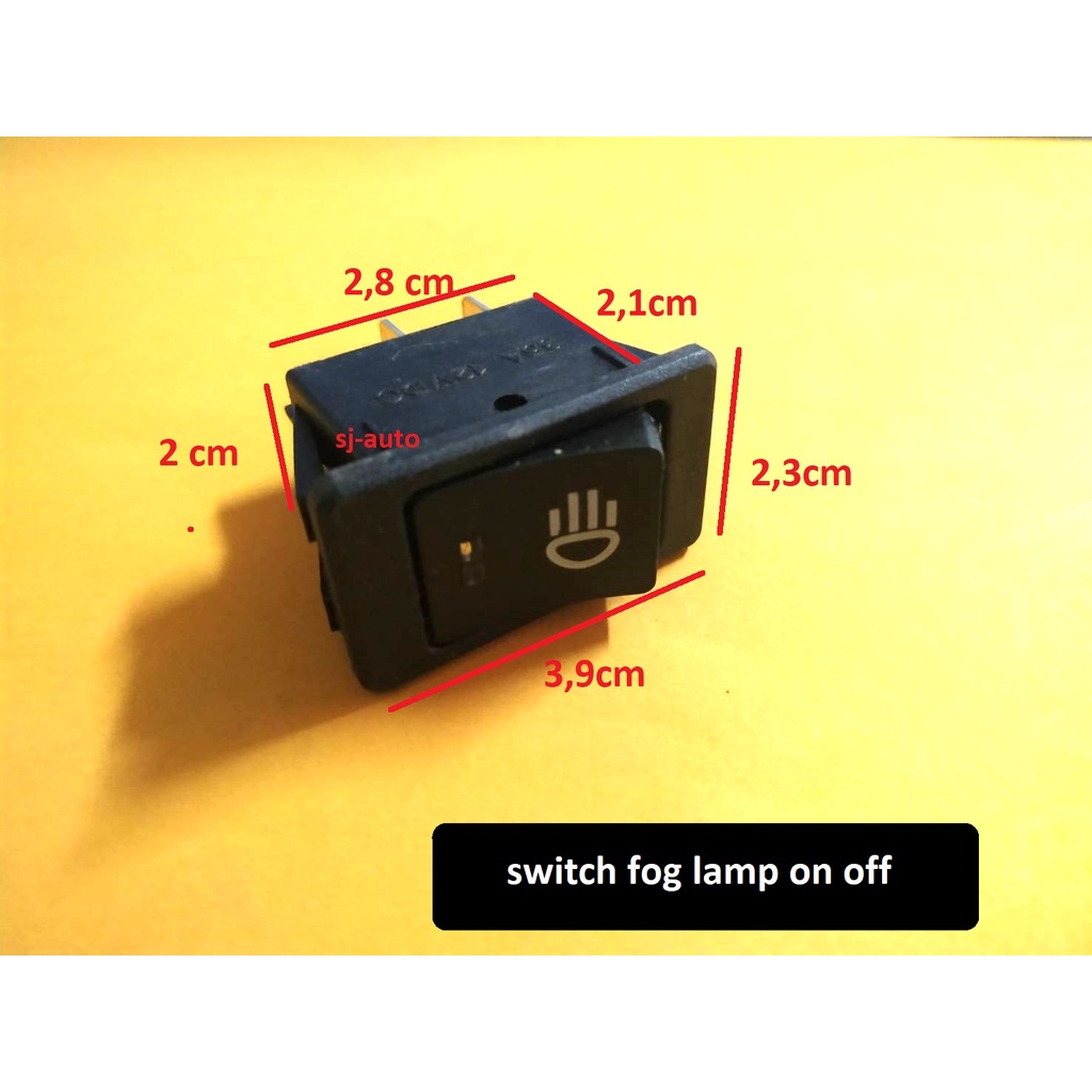 Switch Fog Lamp On Off Saklar Lampu Fog Lamp On Off