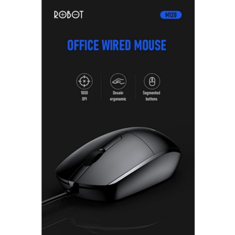 MOUSE KABEL MERK ROBOT M120 ORIGINAL