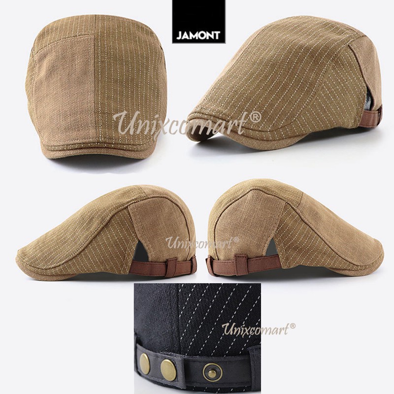 Topi Newsboy DAVID Jamont Flat Hat Pelukis Copet Patino Sutradara