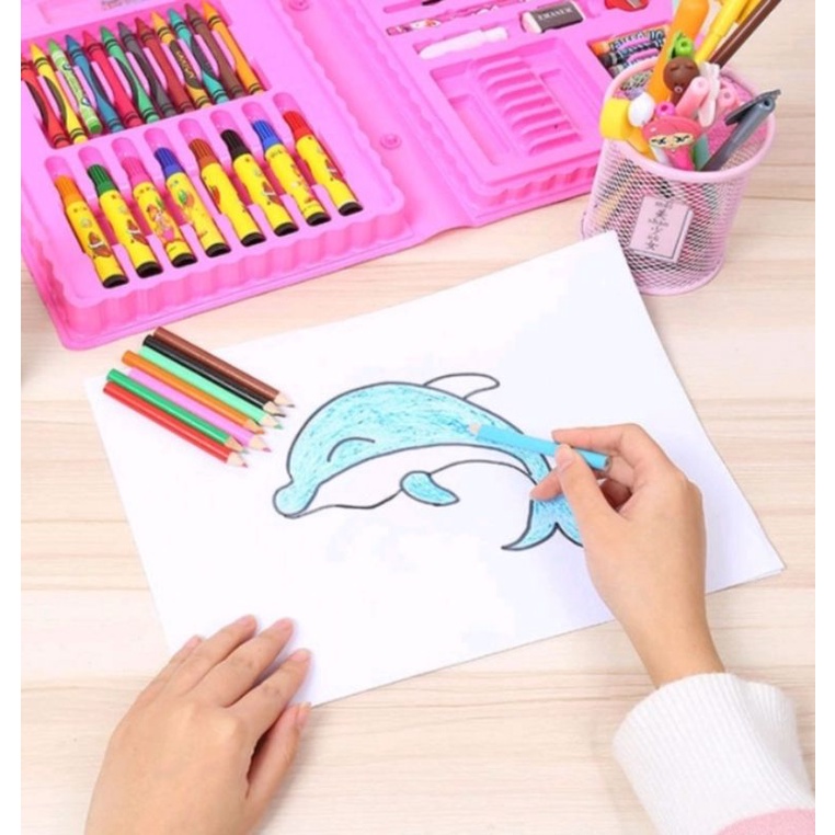 

E397 - Crayon Set Isi 86 Pensil Warna Cat Air Alat Lukis Karakter Stationary Color Pencil Murah / Crayon Cat Air / Alat Gambar Anak / Alat Lukis Anak / Hadiah Anak