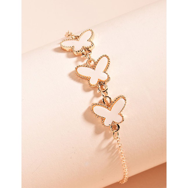 LRC Gelang Tangan Fashion Lake Butterfly Resin Alloy Adjustable K3194X