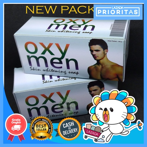 Sabun Pria Korea OXY MEN SOAP ORIGINAL - Pemutih Badan pria Sabun [ BAYAR DITEMPAT ]