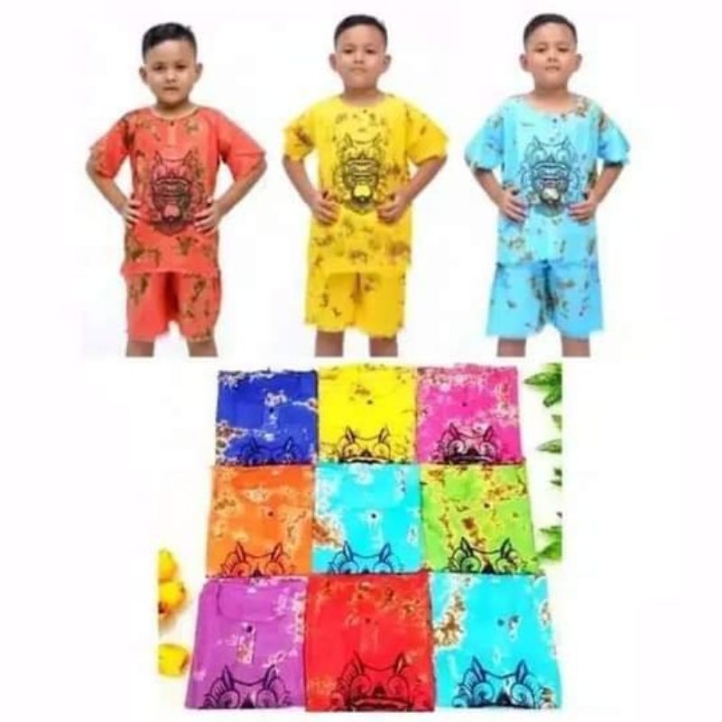 BAJU SETELAN ANAK-ANAK BARONG/BAJU BARONG KHAS BALI