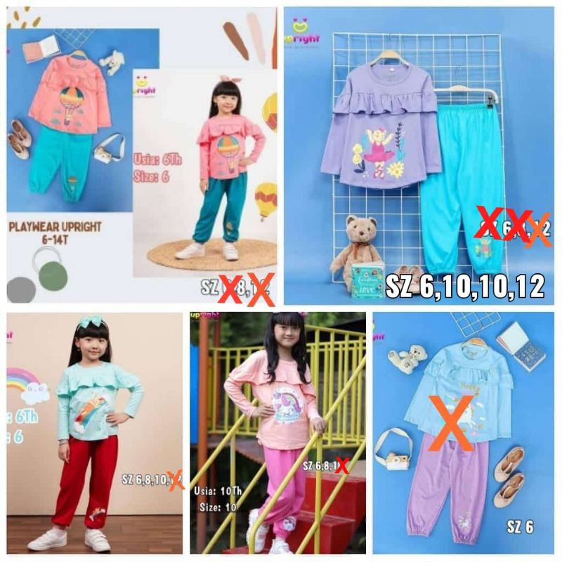 playwear set upright