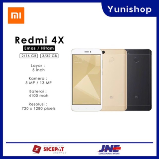 Xiaomi Redmi 4x Ram 3GB32gb grs 1tahu