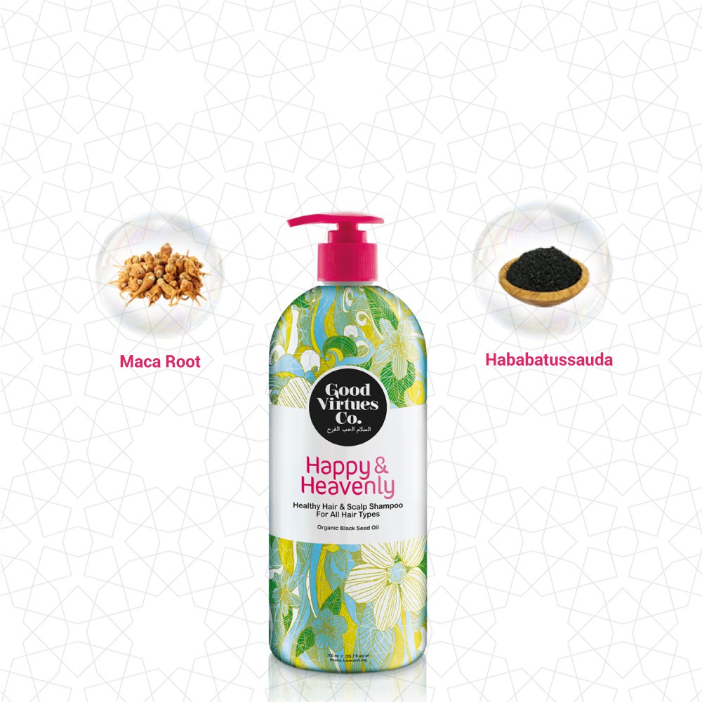 Good Virtues Co Healthy Hair & Scalp Shampoo For All Hair Types 700 ml