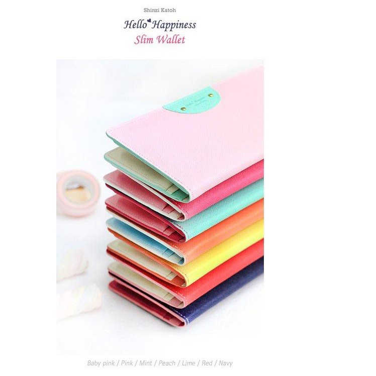 Slim Wallet / Dompet Trendi Wanita Dompet Uang Kertas Koin Kartu