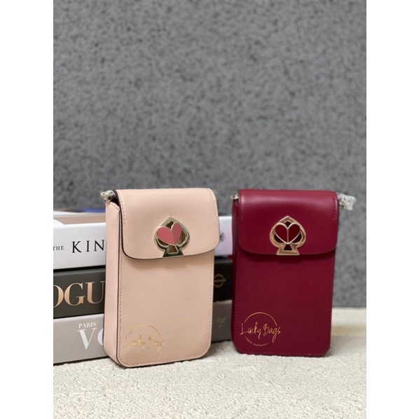 Tas hp wanita ks original / kate spade flap crossbody nicola twistlock