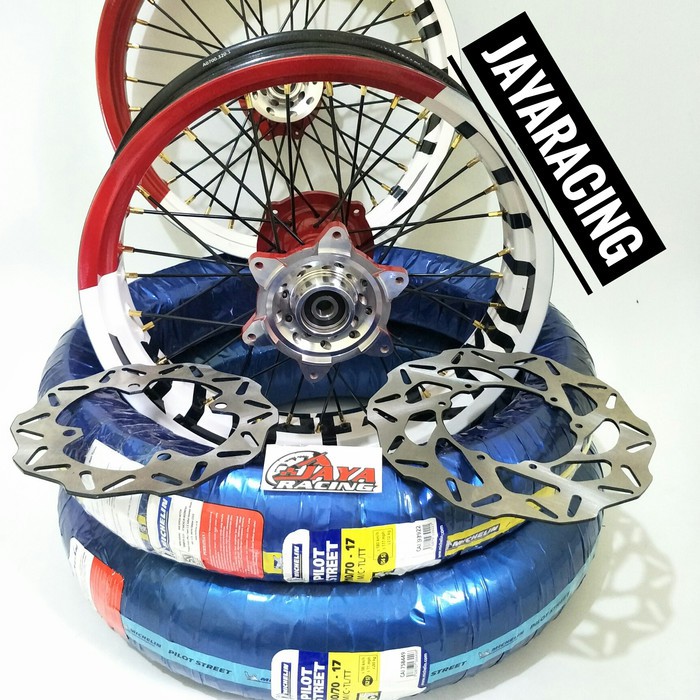 Velg supermoto 350 300 17 CRF 150 plus ban michelin