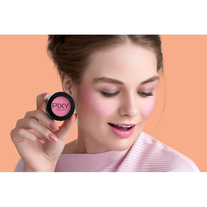 Ningrum Kosmetik Kecantikan Wajah Pixy Twin Blush 2 in 1 Blusher &amp; Lip Color | Blush On | Lip Color - 8035