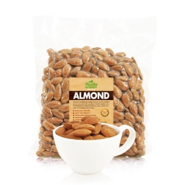 

Natural Raw Almond Whole 500gr Almon Nuts Mentah Kupas Utuh Siap Pakai