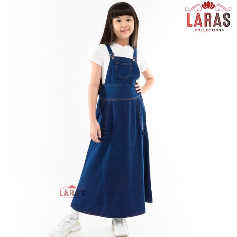 Toball- Overoll Rok Anak Rok jeans anak Warna Navy usia 6-11 tahun kode 8980