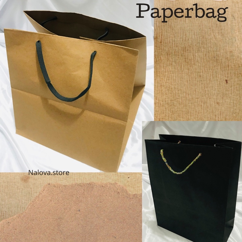 Jual Paperbag Cokelat / Paperbag Hitam / Paper Bag | Shopee Indonesia