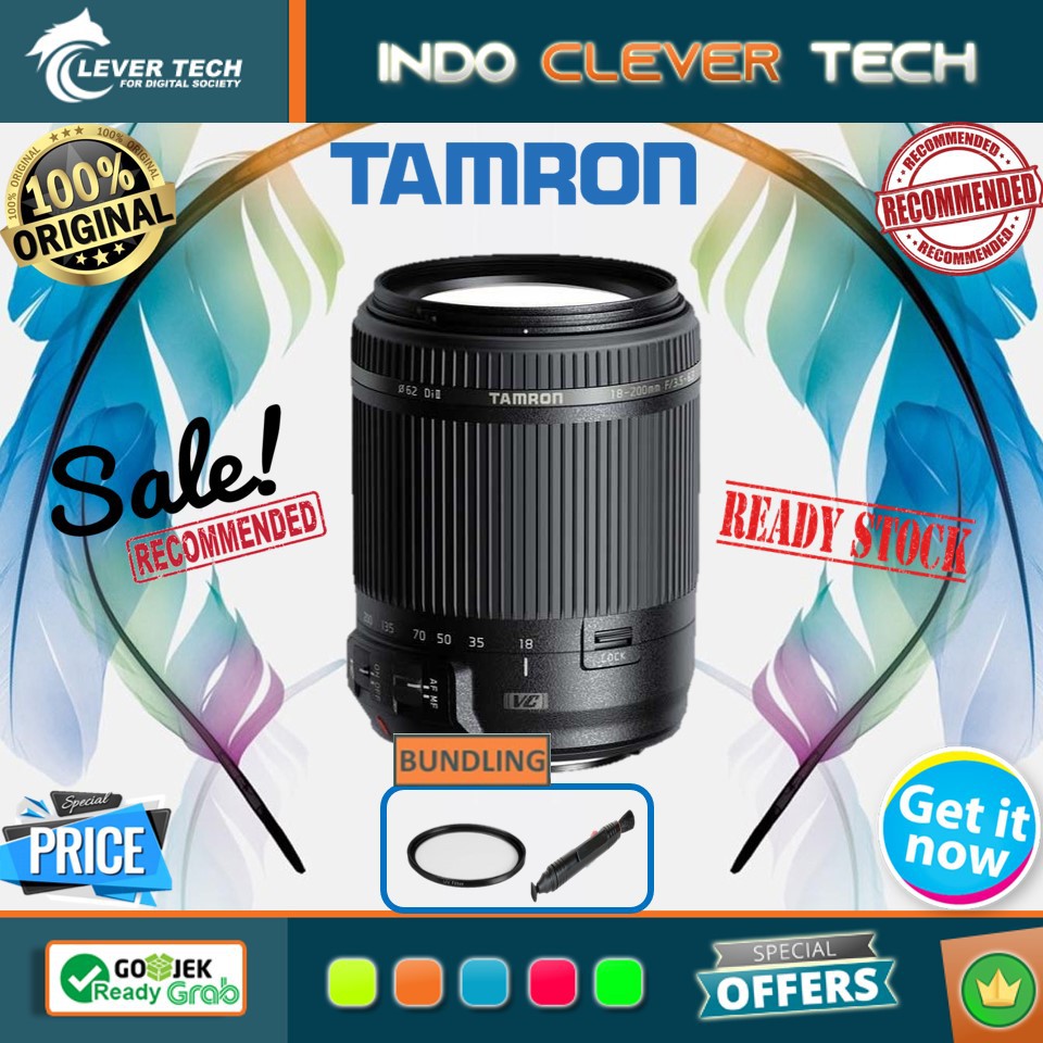 Tamron For Canon 18-200mm f/3.5-6.3 Di II VC - PAKETAN