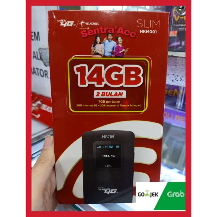 Modem Mifi 4G Semua Operator Hkm 001 Free Perdana Telkomsel 14 Gb