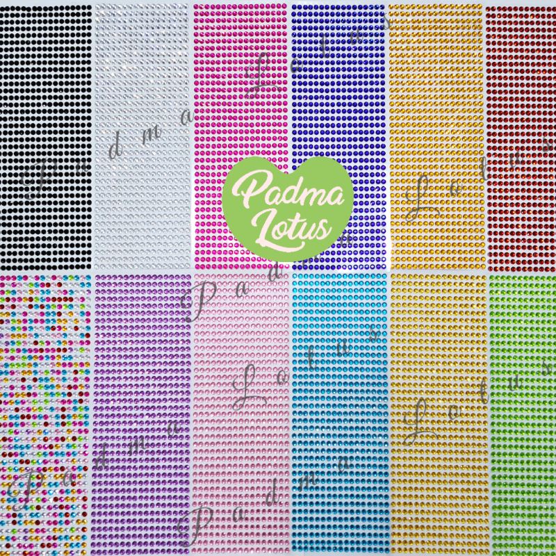 Sticker Crytals DIY eye make up cosplay Rhinestone manik kristal stiker mote light stick kpop swarowski journaling