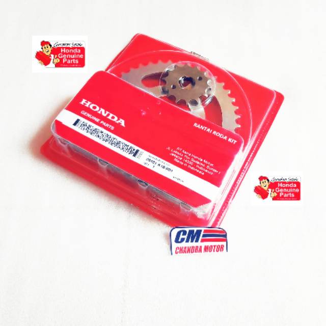 Gear gir rantai set verza - megapro mono fi 06401-K18-900 asli HONDA AHM