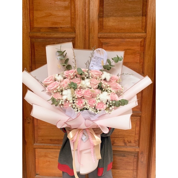 BOUQUET FRESH ROSE MIX DRIED FLOWER VALENTINE EDITION