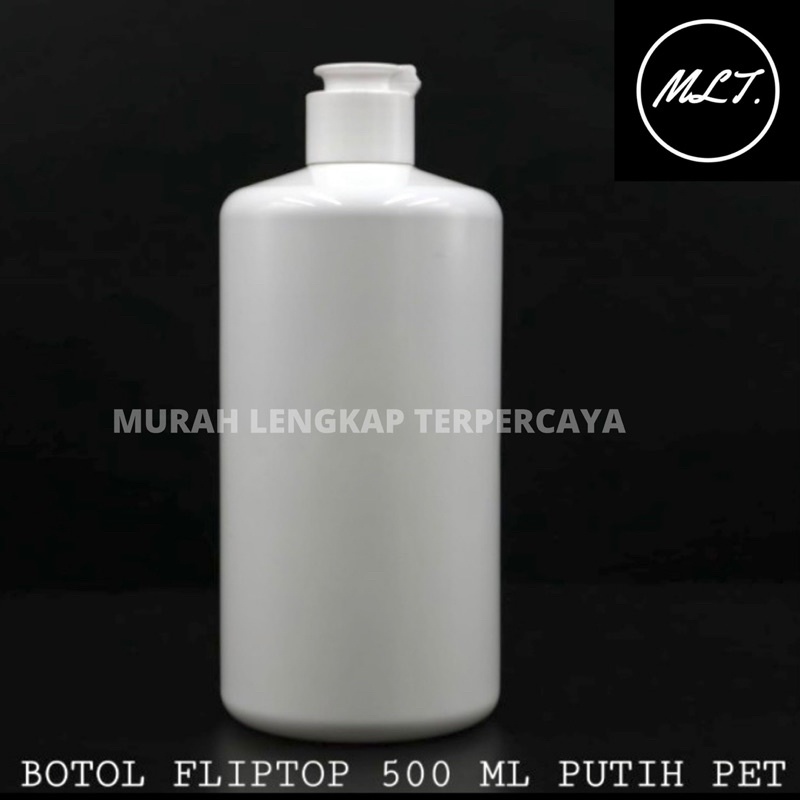 BOTOL FLIPTOP 500ML PUTIH PET FLIPTOP JAMUR / BOTOL 500ML FLIPTOP PUTIH JAMUR PLASTIK PET 500 ML FLIP TOP