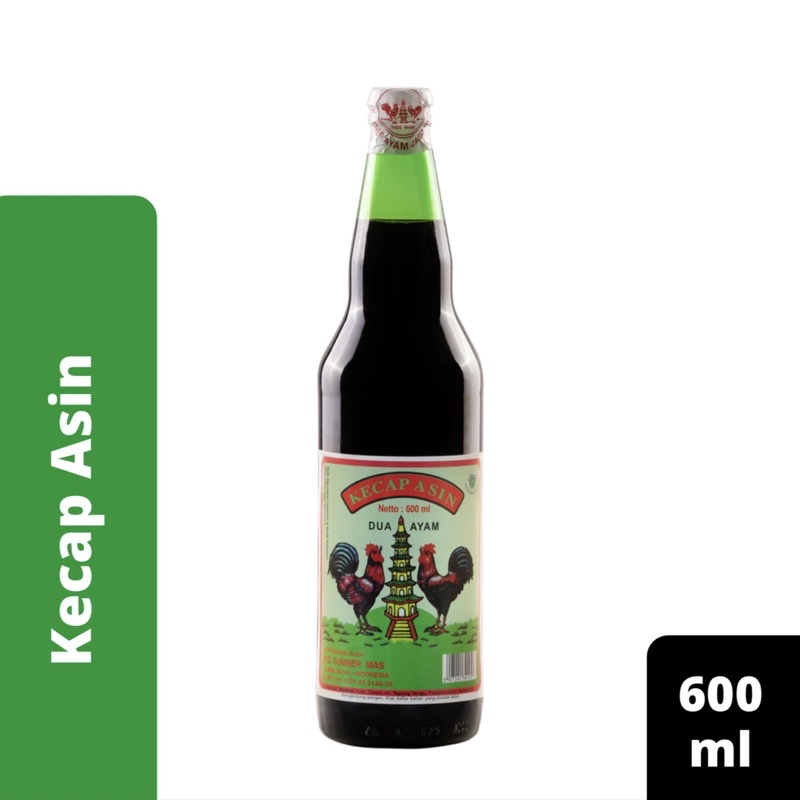 

Kecap Asin Dua Ayam 600 ml