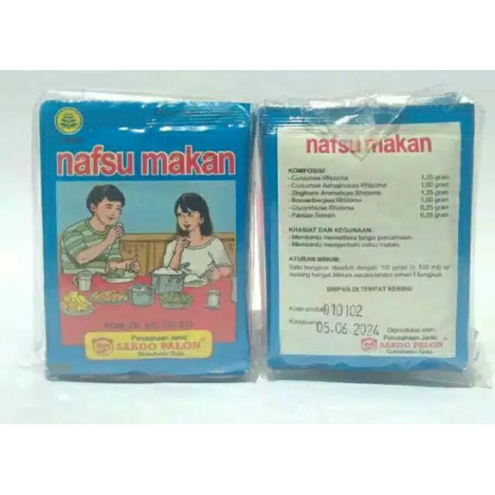 

Aneka Snack Jamu Tradisional Nafsu Makan Sabdo Palon Isi 10 Bungkus