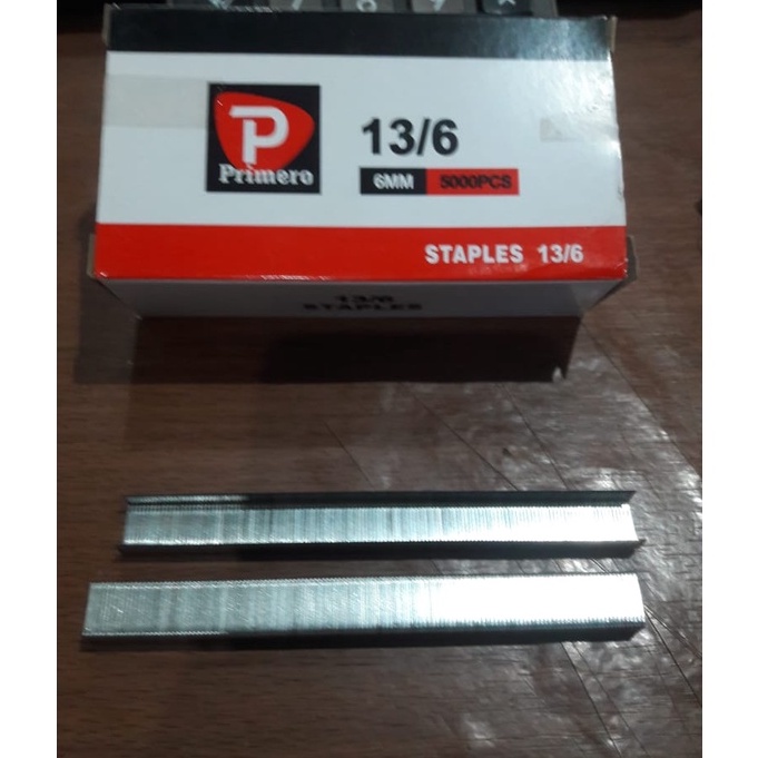 Isi Staples Stapler Tembak Guntacker Gun Tacker 13/6 6mm Primero