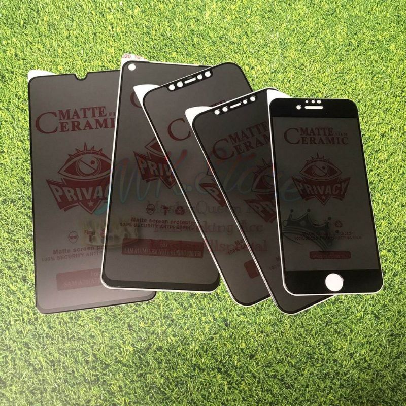 Tempered Glass Ceramic Matte Spy Vivo T1/T1 5G/T1PRO/T2X/V7+/V9/V11/V11i/V11PRO/V15/V20/V20 SE/V21/V21 5G/V21E/V21E 5G/V23/V23E/V23E 5G/S1/S1 PRO