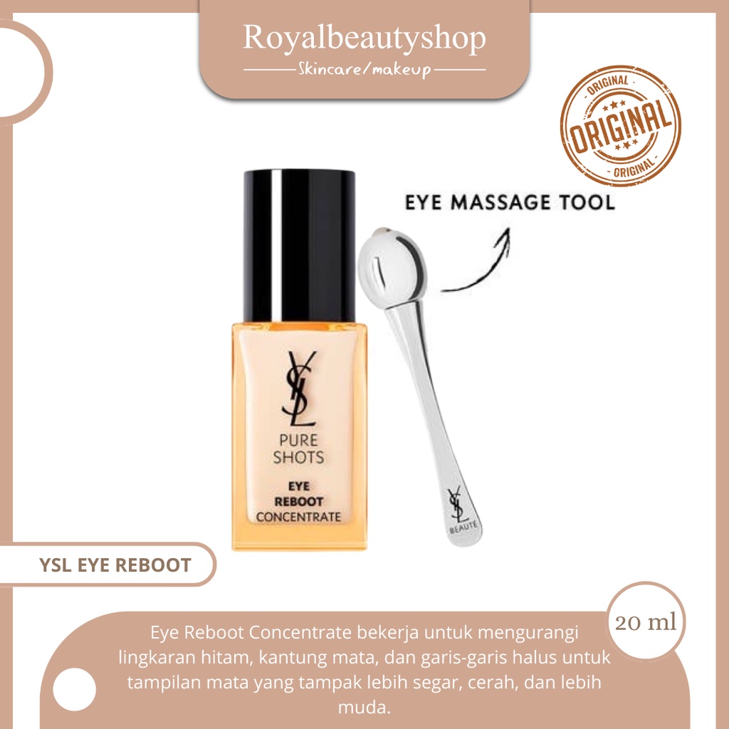 YSL Pure Shots Eye Reboot Concentrate 20ml Free Applicator