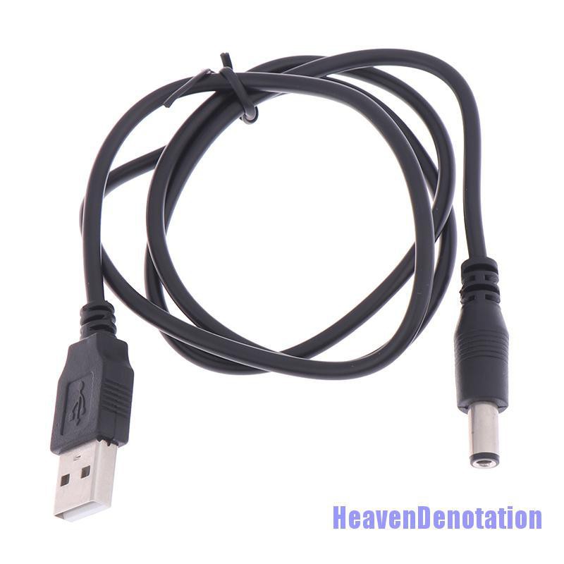 Hdn Kabel Charger Usb Ke Dc 5.5mm Plug Jack Untuk Mp3/Mp4 Player Hd