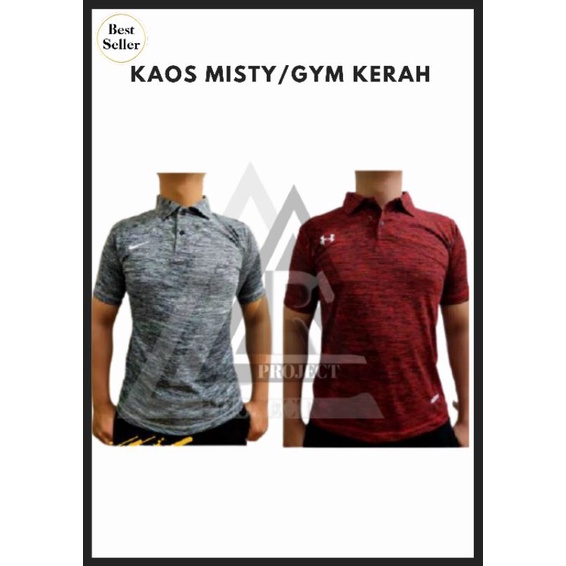 KAOS OLAHRAGA KAOS MISTY KERAH KAOS GYM