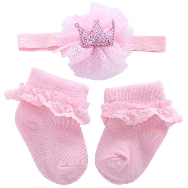 Bandana Bayi dan Kaos Kaki Bayi 1set - 2pcs Aksesoris bayi