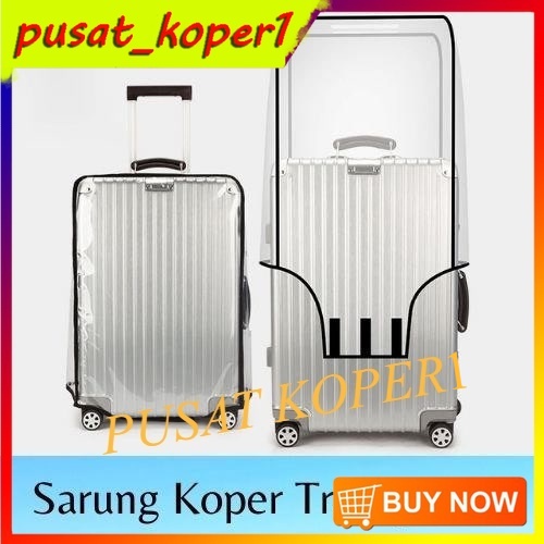 pelindung Sarung Tas wanita Koper transparan Cover koper Pelindung koper import Luggage Cover murah