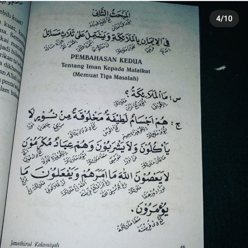 jawahirul kalamiyyah pegon dan terjemah indonesia