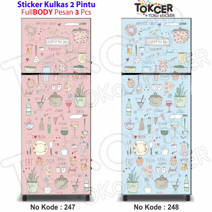 Stiker Kulkas 2 Pintu MasterChef Shabby