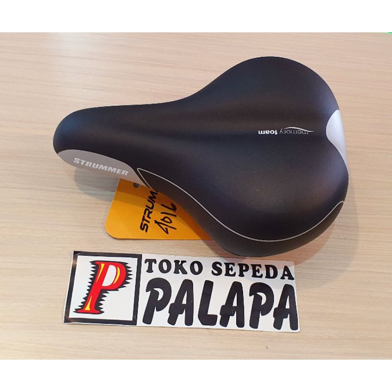 SADEL SEPEDA VELO STRUMMER GEL 4016 Unisex Untuk LIPAT MTB BMX MINION