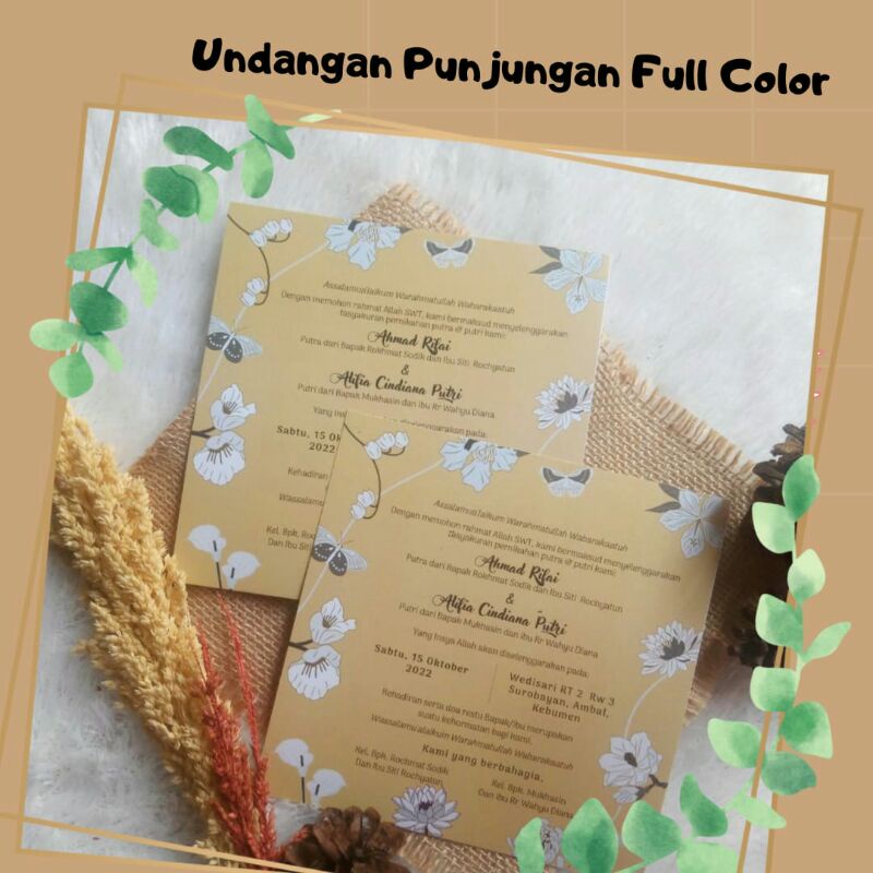 undangan pernikahan custom desain