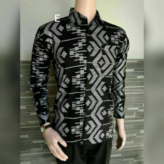 Kemeja Batik Pria PPBTK 07 Modern Lengan Panjang Casual Modis Trendy...