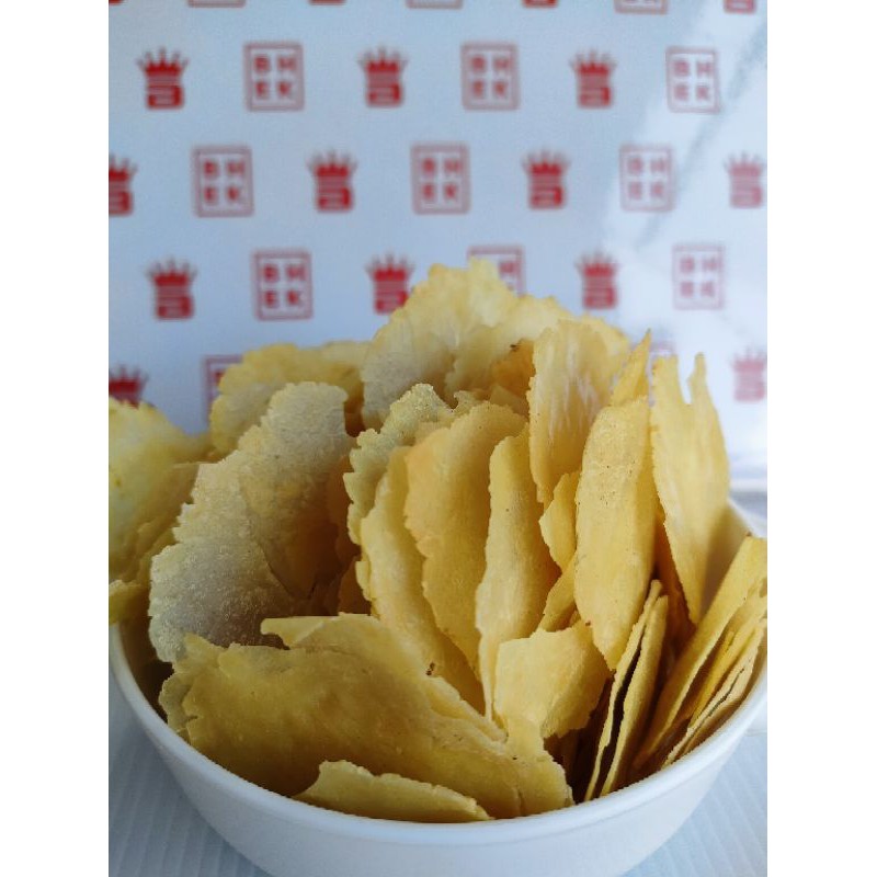 

KERIPIK KERUPUK emping melinjo blinjo tawar mentah tipis 250g