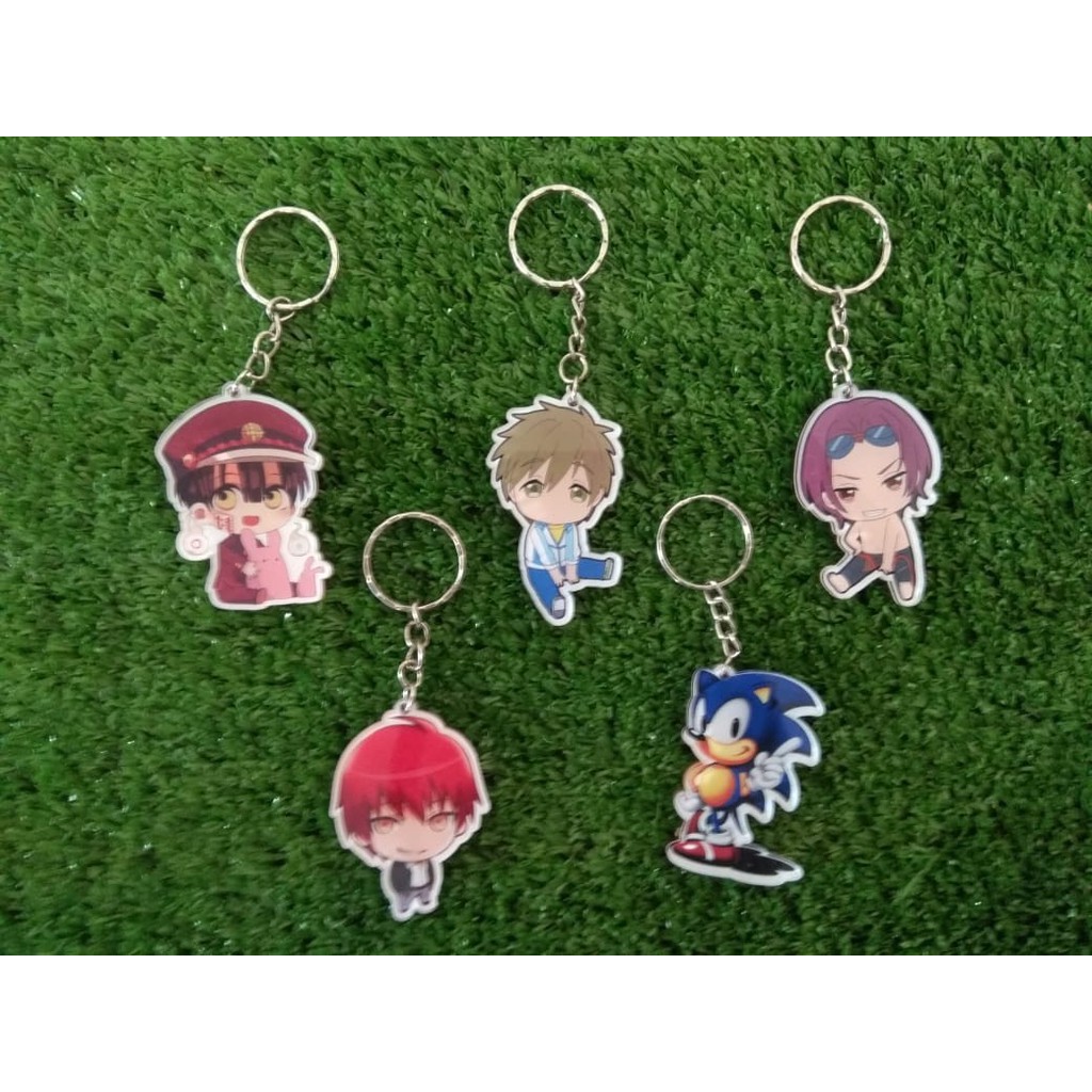 Souvenir Gantungan Kunci Jibaku Shounen Hanako-kun Free Ansatsu Kyoushitsu Sonic