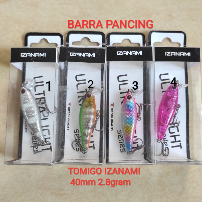TOMIGO IZANAMI 40mm 2.8gram Lure Minnow Slow