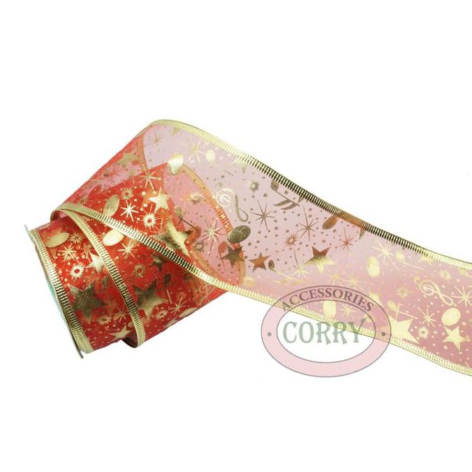 

Produk Terbaik Pita Hias Dekorasi Lebaran Motif Bintang Merah Gold Emas Lebar 6.5 Cm