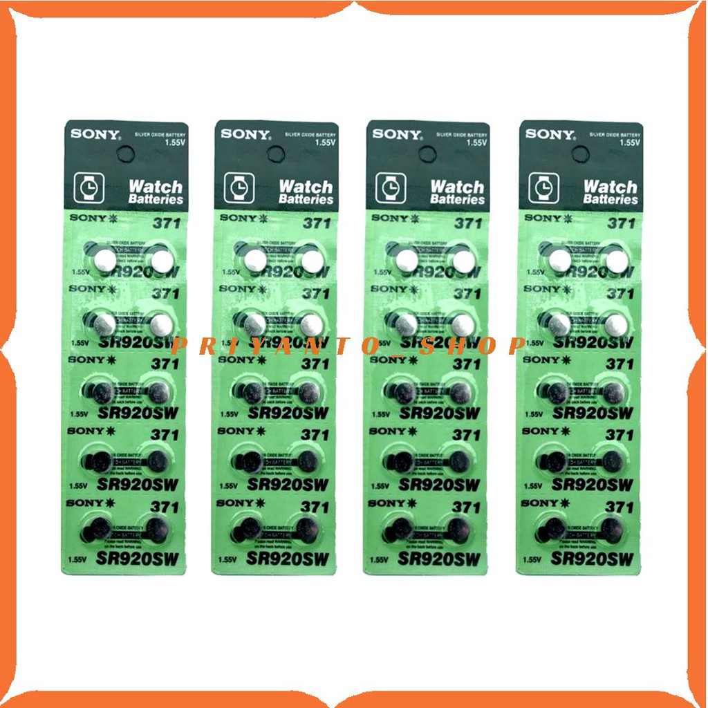 10Pcs SONY SR920SW SR 920 SW SONY 920 SONY 371 BATRE BATERAI BATTERY