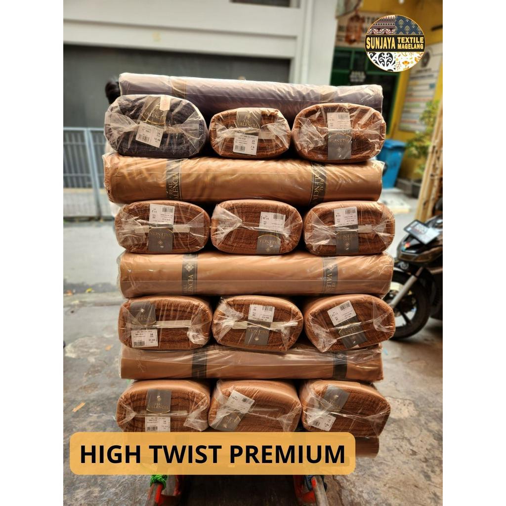 KAIN HIGH TWIST PREMIUM BAHAN CELANA FORMAL / SERAGAM SEKOLAH / KANTOR / DINAS / SATPAM (harga per 0