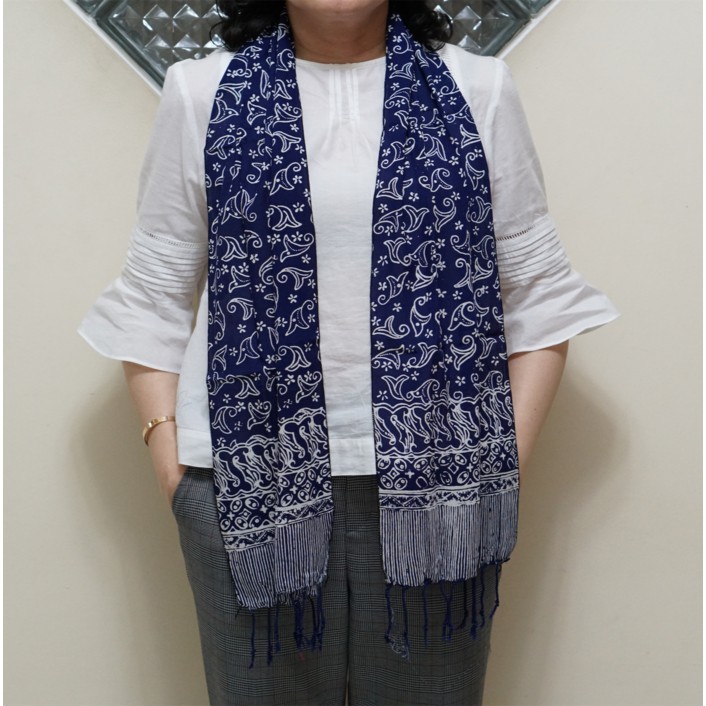 Scarf Syal Batik Katun Paris Halus