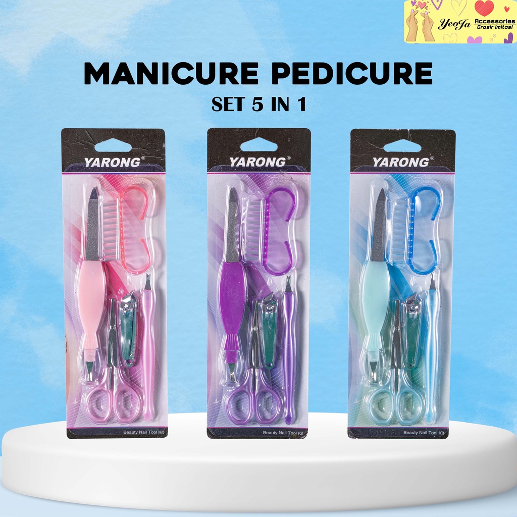 Manicure Pedicure Set 5 in 1 (3 Warna) ( A18 )