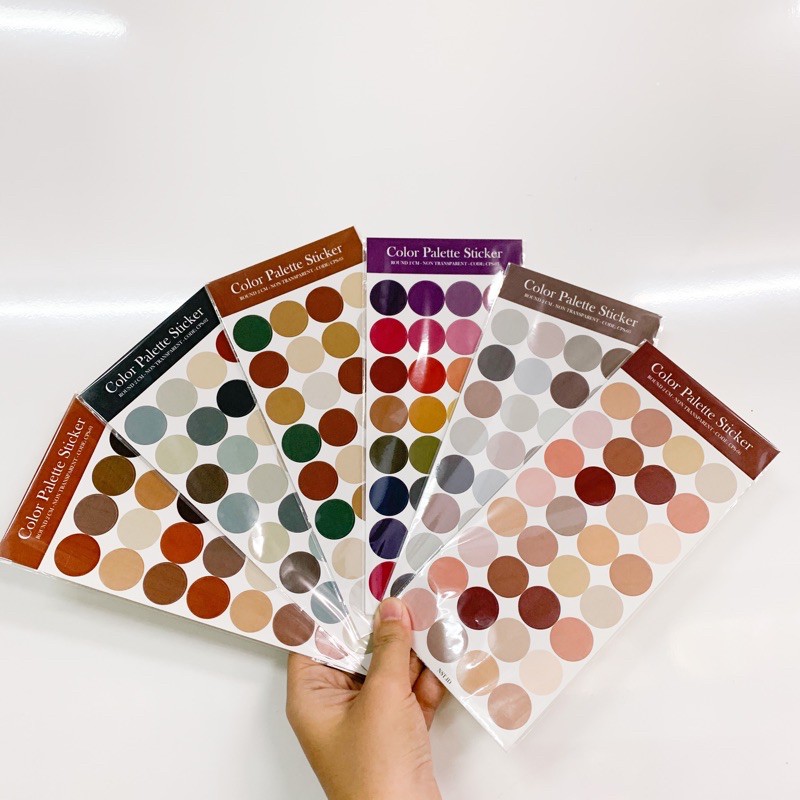 

Stiker Bulat Dot Palette Warna Pantone Ukuran 2cm Bujo