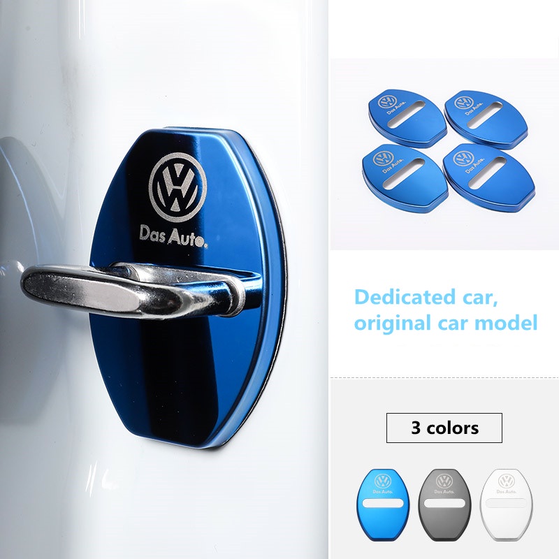 G-club 4PCS / Set Cover Pelindung Kunci Pintu Mobil Anti Karat Untuk Volkswagen