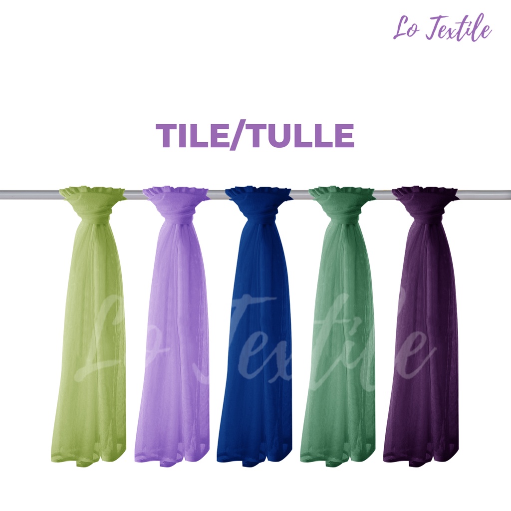 Kain Tile Polos / Tulle Polos 0.5 Meter Soft Tulle (Seri 2)