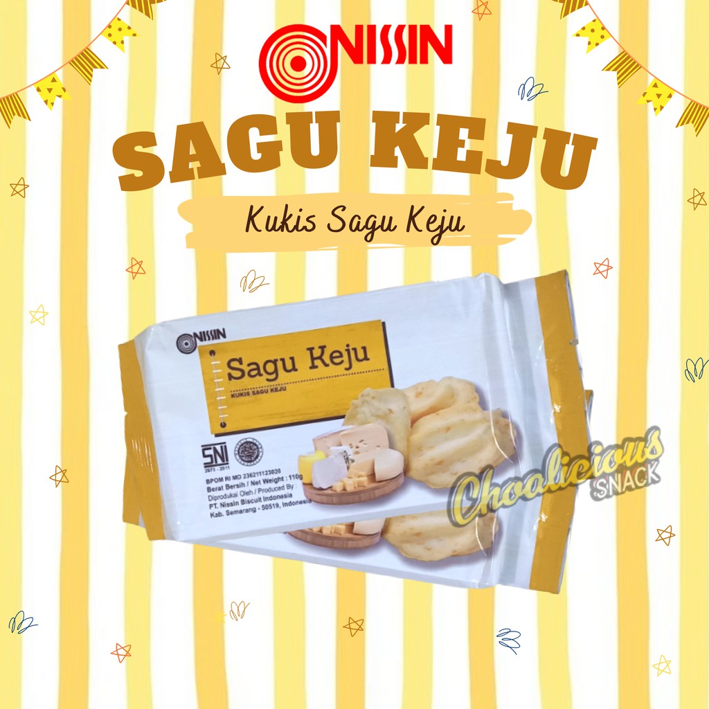 

Kukis Sagu Keju Nissin Makanan Ringan Snack Biskuit 110 gram